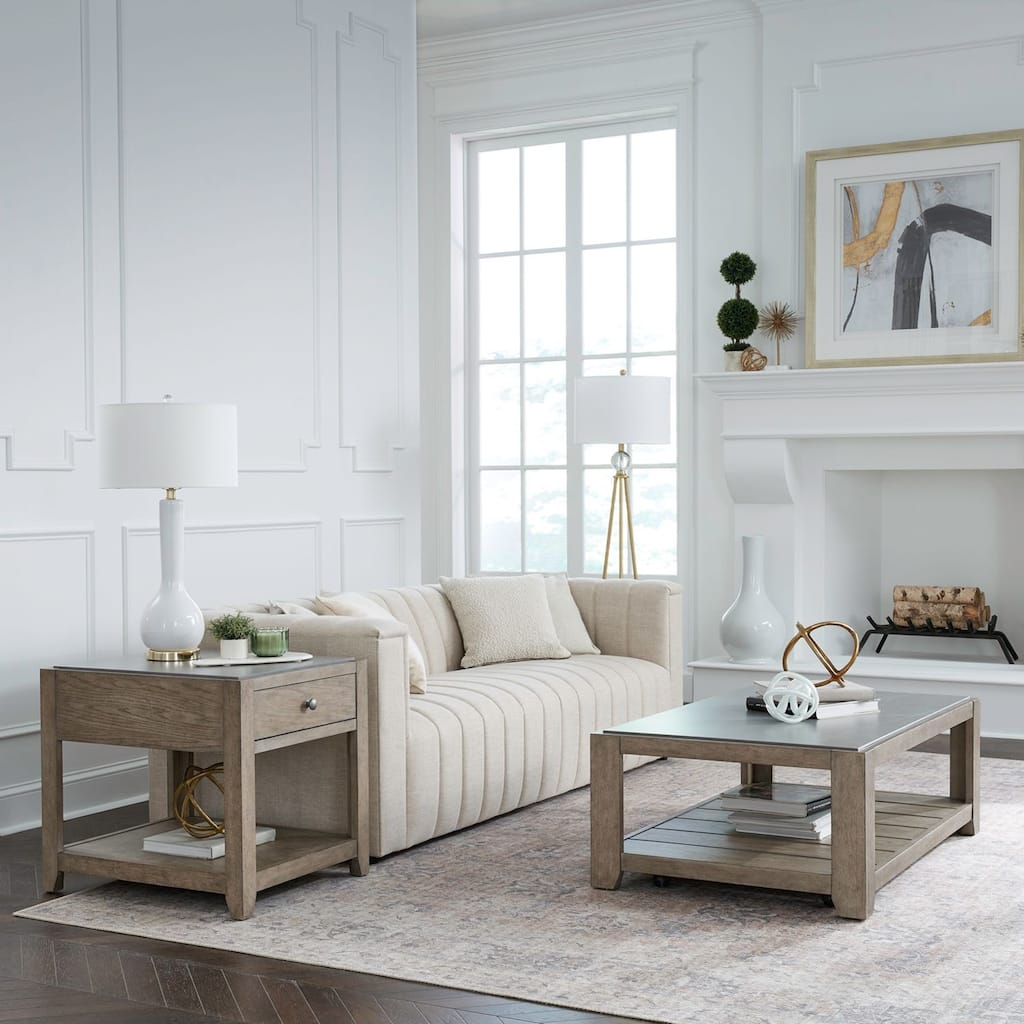 Liberty Furniture Millstone Tile Top Cocktail Table, End Tables - Various Options