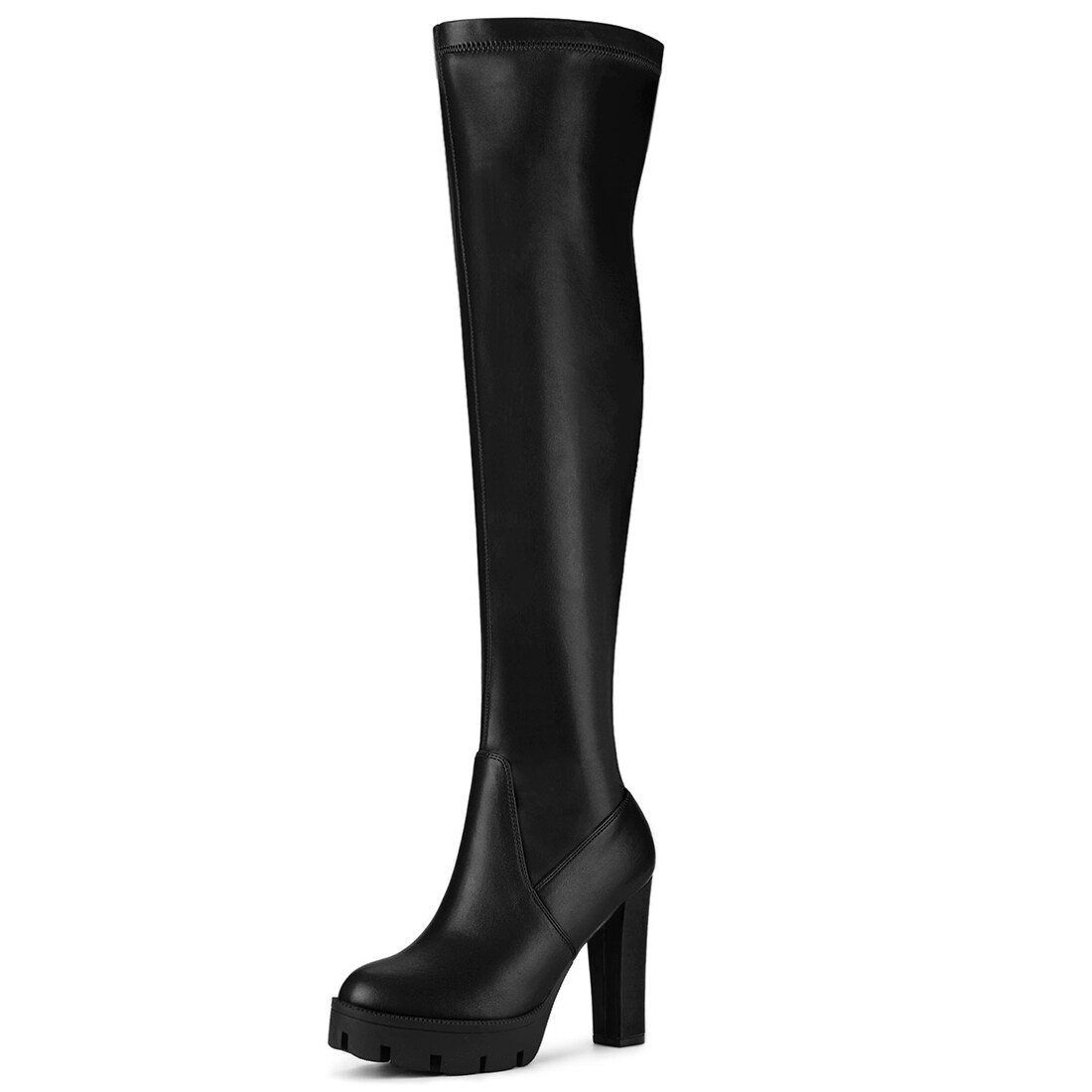 over the knee boots platform heel