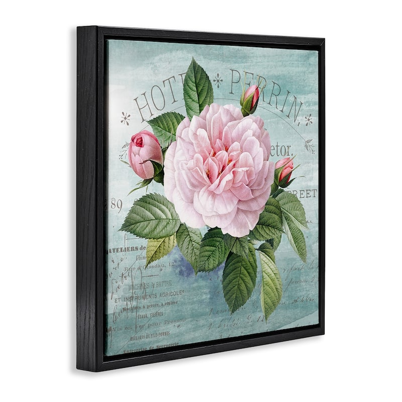 Stupell Bright & Rustic Tropical Bloom Framed Floater Canvas Wall Art Design By Susan Arnot