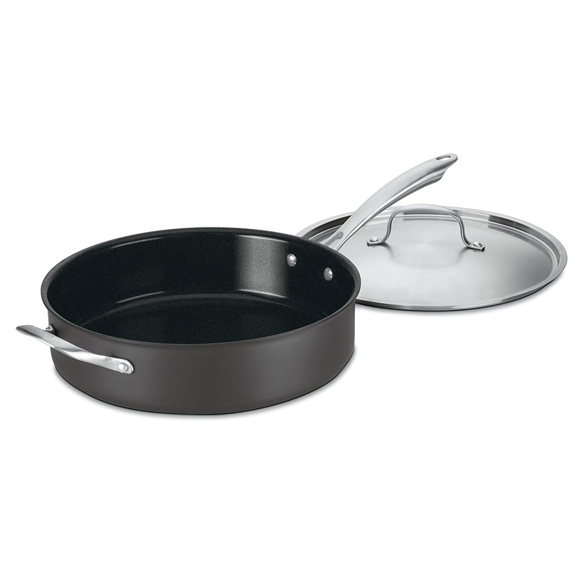 Cuisinart 12-Inch Skillet, Nonstick-Hard-Anodized with Glass Cover, 622-30G