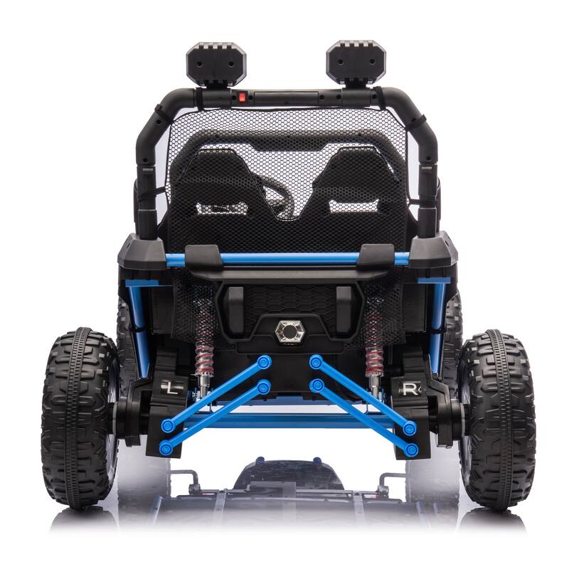 24V Ride On UTV for Kids with Parental Remote, Bluetooth, and LED Lights, 4-Wheel Suspension