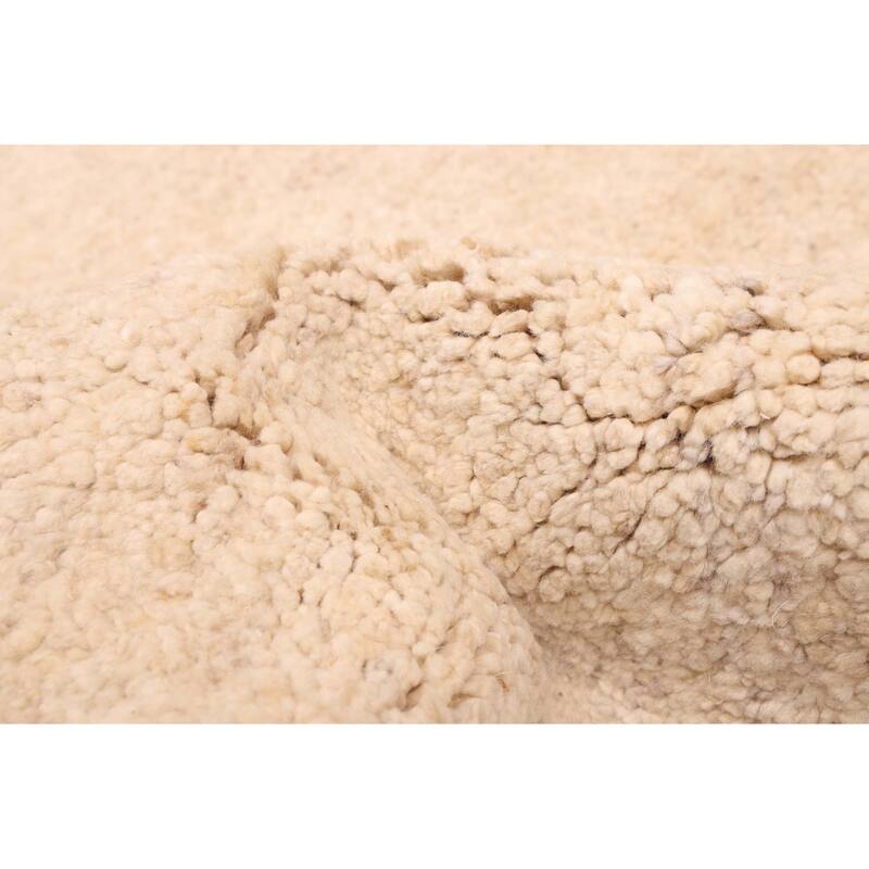 ECARPETGALLERY Hand-knotted Looma Ivory Wool Rug - 8'10 x 10'0