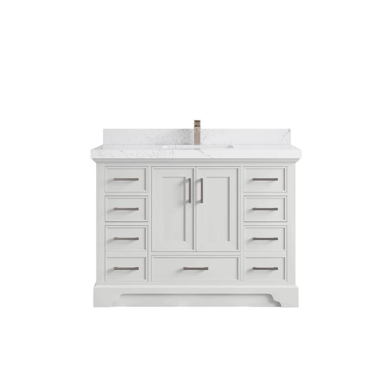 Willow Collections 48 x 22 Charlotte Single Sink Bathroom Vanity with Countertop
