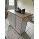 3-drawer Drop Leaf Kitchen Cart