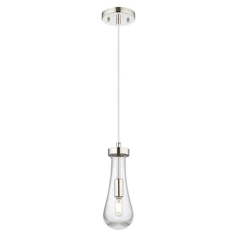 Innovations Lighting Downtown Urban - Owego - 1 Light 4" Cord Hung Pendant - Polished Nickel/Seedy Shade