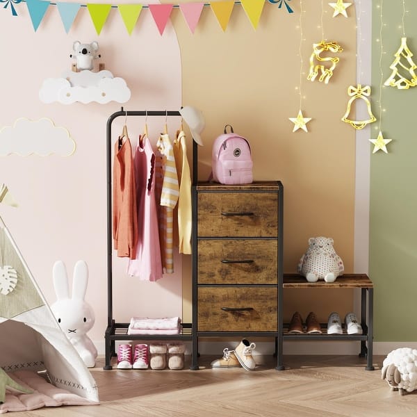 pink and brown dresser Iron Mesh Metal Entryway Organizer, 3-in-1, 3 Drawers, Hat Hook - On Sale - Bed Bath & Beyond kaftans for women lived in Size(<a href=