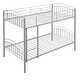 preview thumbnail 9 of 14, Twin Over Twin Metal Bunk Bed, Separate into 2 Beds, Silver