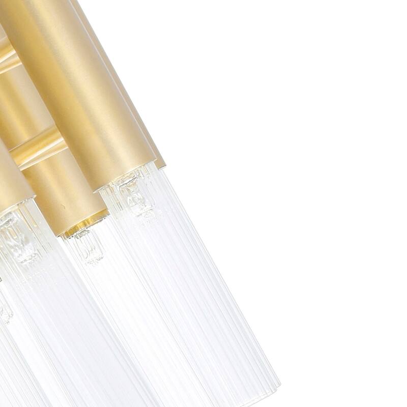 Orgue 6 Light Sconce With Satin Gold Finish - Satin Gold