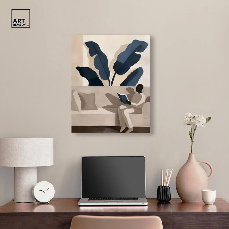 Void Reader II Canvas by Art Remedy, Gallery Wrapped