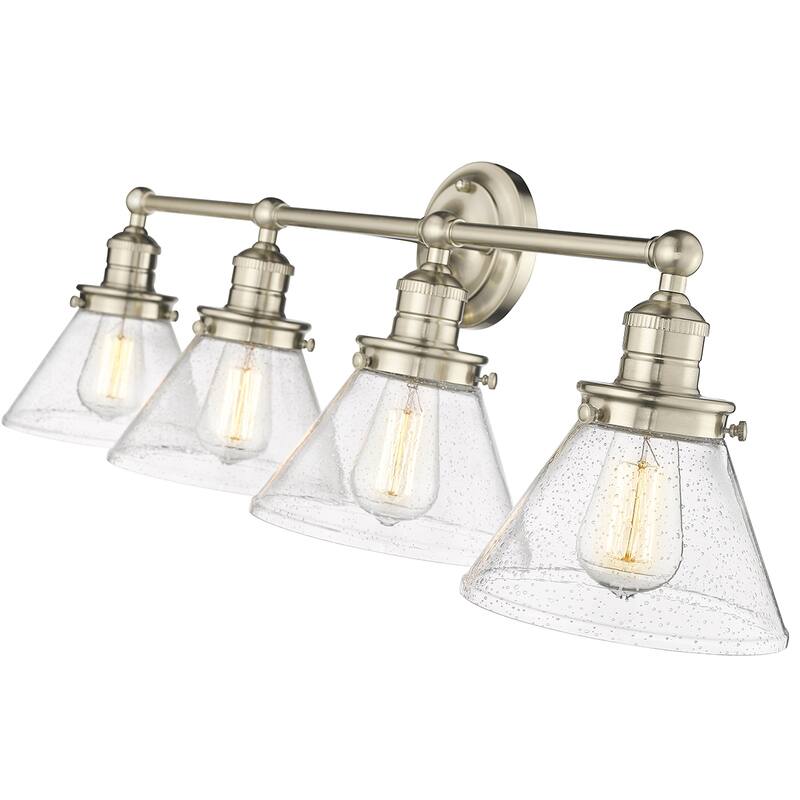 Millennium Lighting Eyden 2 Light Vanity Light with Clear Seedy Glass Shades