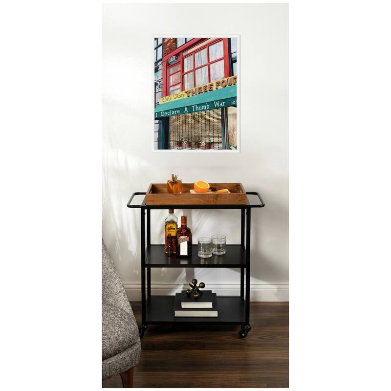 Kate and Laurel One Two Three Four by Krista V. Allenstein Framed Canvas Wall Art Print