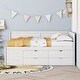 preview thumbnail 2 of 31, Full Size Daybed with Drawers and Shelves Storage Bed Frame