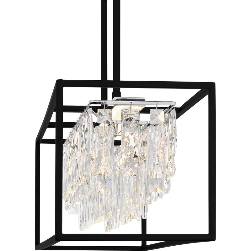 Brillance Integrated LED Matte Black Island Light