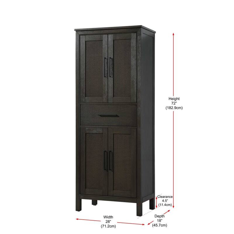 Winslow 16-28 Inch Bath Storage Cabinet