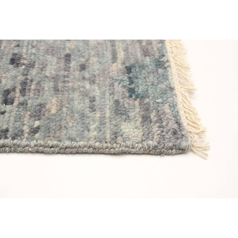 ECARPETGALLERY Hand-knotted Mystique Grey Wool Rug - 5'0 x 8'2