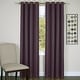 preview thumbnail 8 of 23, Copper Grove Sam Houston Taylor 8 Grommet Lined Window Curtain Panel Aubergine - 63 Inches