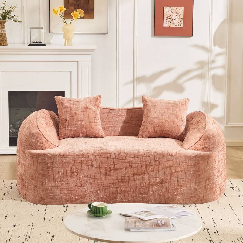 Compress Sofa. It Has Armrests on Both Sides, Comes with Two Pillows
