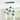 7-Light Green Tinted Glass Globe Bubble Kitchen Island Chandelier
