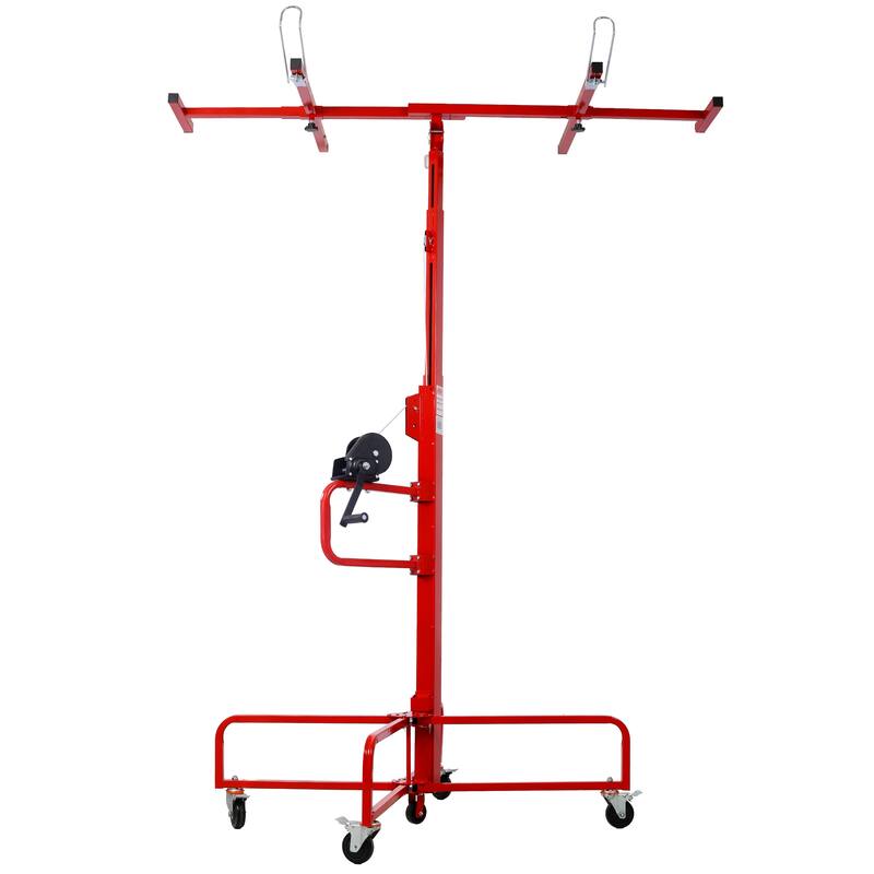 Drywall Lift Panel Hoist Dry Wall Rolling Panel, 13FT Sheetrock Lift Drywall Lift 150LBS Heavy Duty Lifter with 4 Wheels