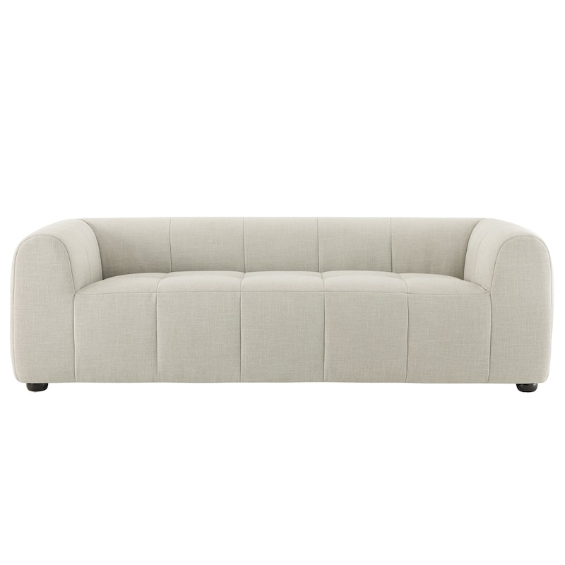Liana Upholstered Fabric Sofa in Pewter