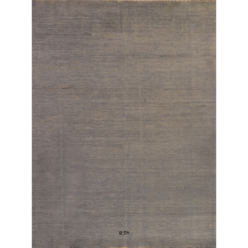Gray Modern Gabbeh Oriental Area Rug Handmade Bedroom Wool Carpet - 4'11" x 6'5"