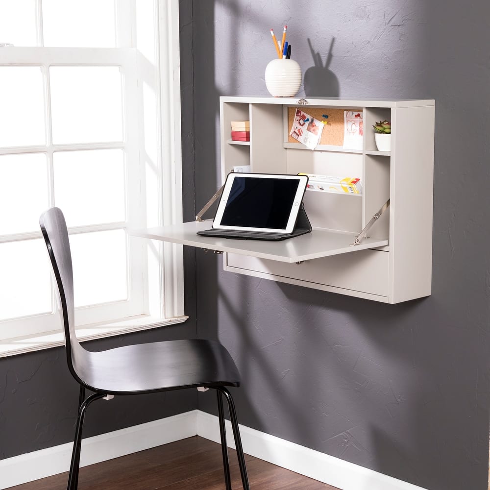 SEI Furniture Wall-mounted Folding Laptop Desk