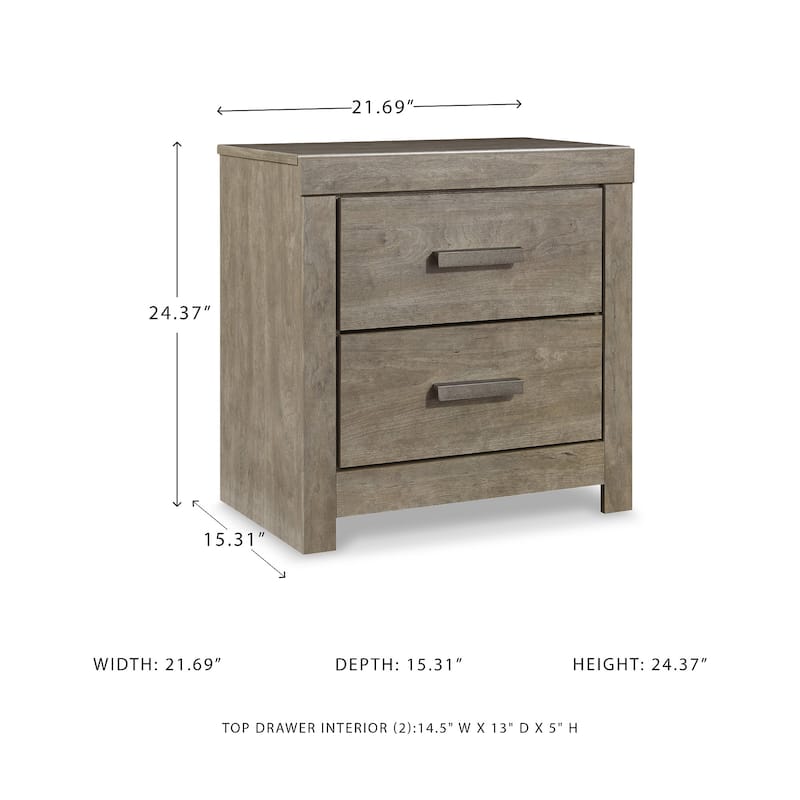 Carbon Loft Balnain 2-drawer Night Stand
