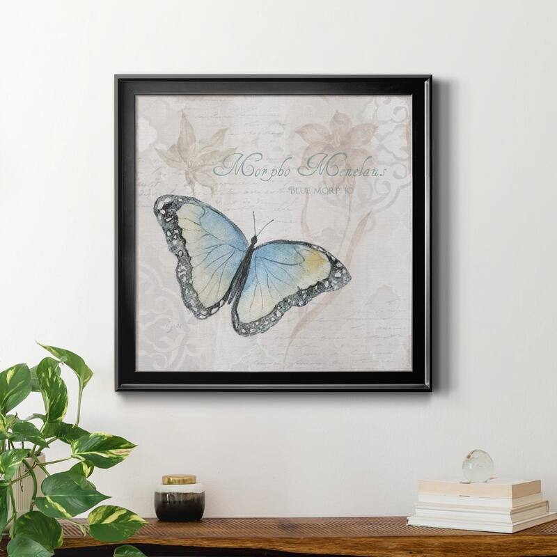 Postcard Butterfly III-Premium Framed Canvas - Ready to Hang