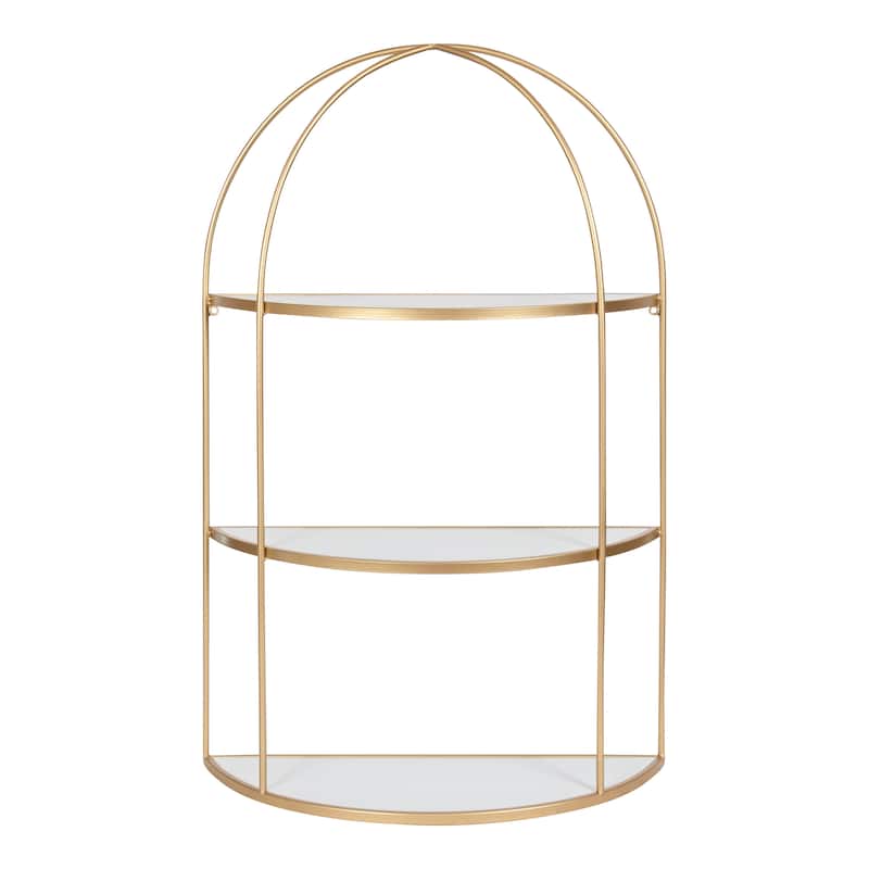 Kate and Laurel Freade Tiered Wall Shelf - 22x8x32