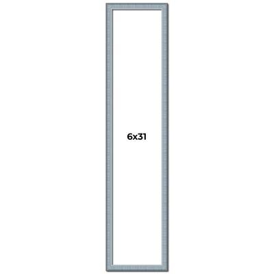6x31 Frame Rustic Sky Blue Solid Wood Picture Frame | 0.75 Inch