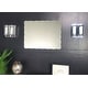 preview thumbnail 5 of 11, Angelina Modern Bathroom Mirror - Silver - 31.5Hx23.6Wx.5D