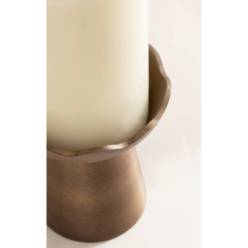 Kate and Laurel Alessia Metal Pillar Candle Holder Set - 2 Piece