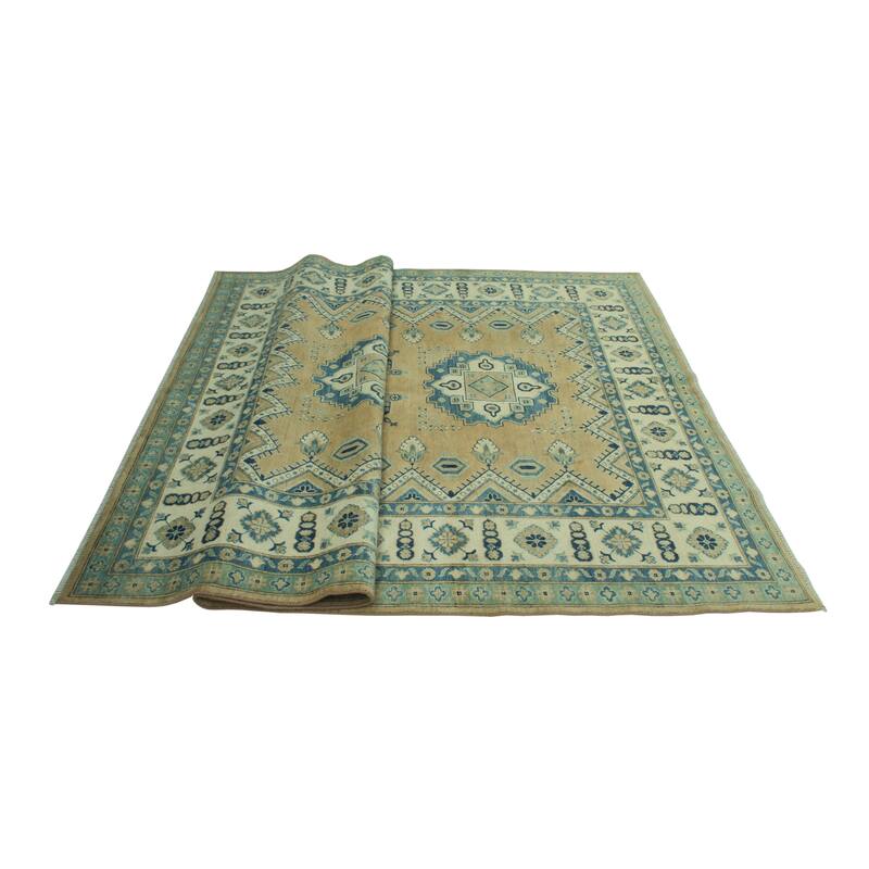 Noori Rug Kazak Ardelle Rust/Ivory Rug - 6'6" x 9'9"