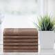 Superior Eco Friendly Cotton Soft and Absorbent Hand Towel (Set of 6) - Set of 6 - Coffee