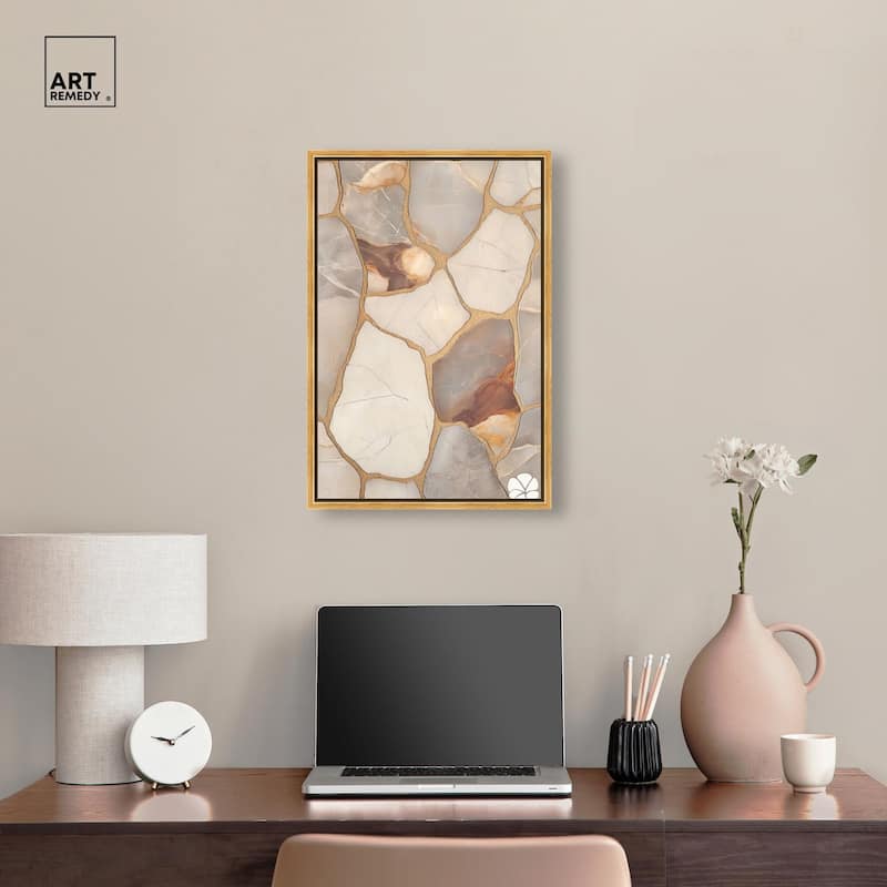 Textured Earthy Tones I Canvas by Art Remedy