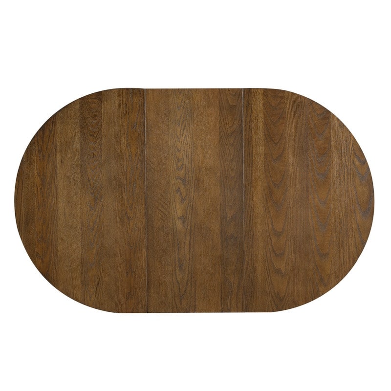 Farmhouse 5-Piece Dining Table Set with Upholstered Chairs and Extendable Dining Table for Dining Room, Kitchen and Living Room