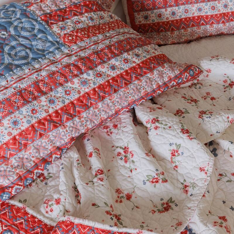 Boho Americana Cotton Reversible Quilt Set by JG Co. by Amie and Jolie Sikes