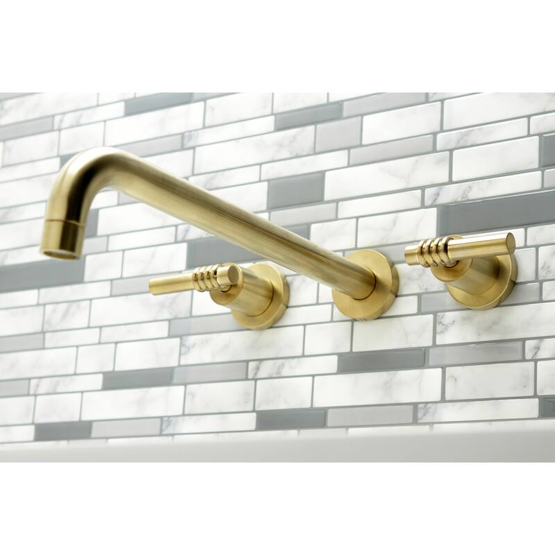 Milano 3-Hole Wall Mount Roman Tub Faucet