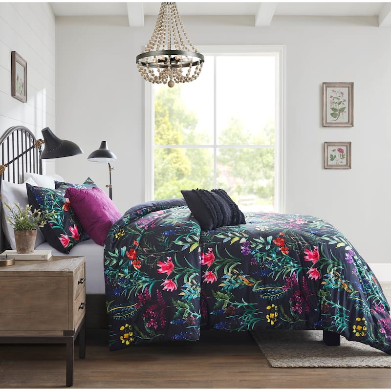 Madison Park Zaire 5 Piece Comforter Set Black