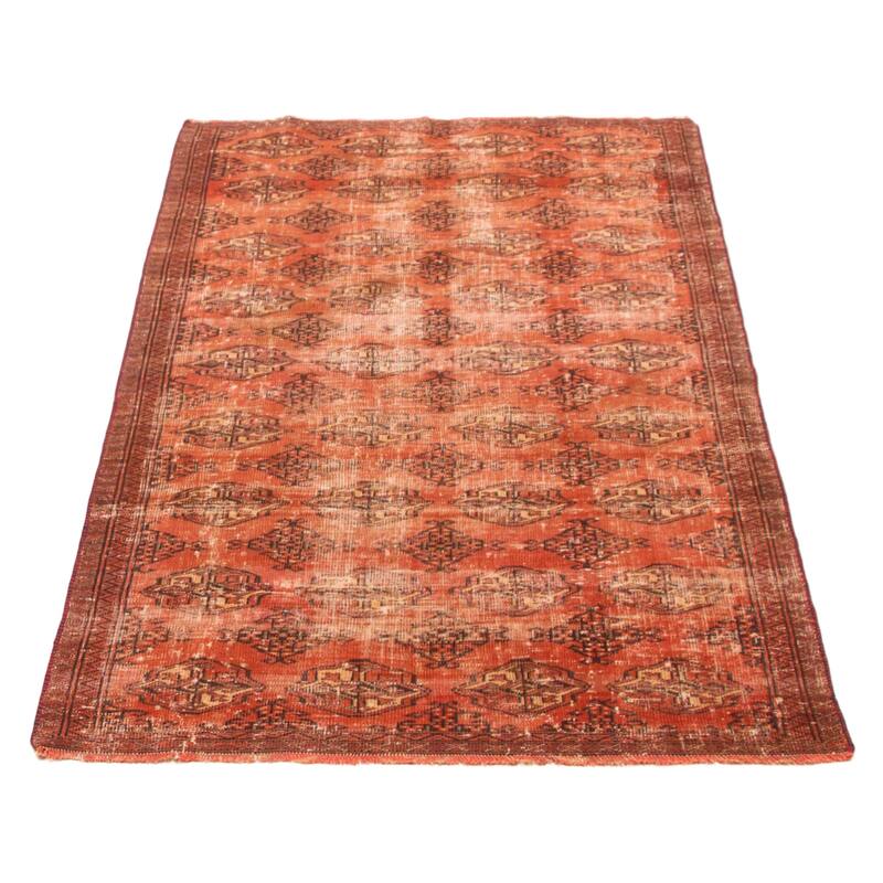 ECARPETGALLERY Hand-knotted Baluch Dark Copper Wool Rug - 4'3 x 7'10