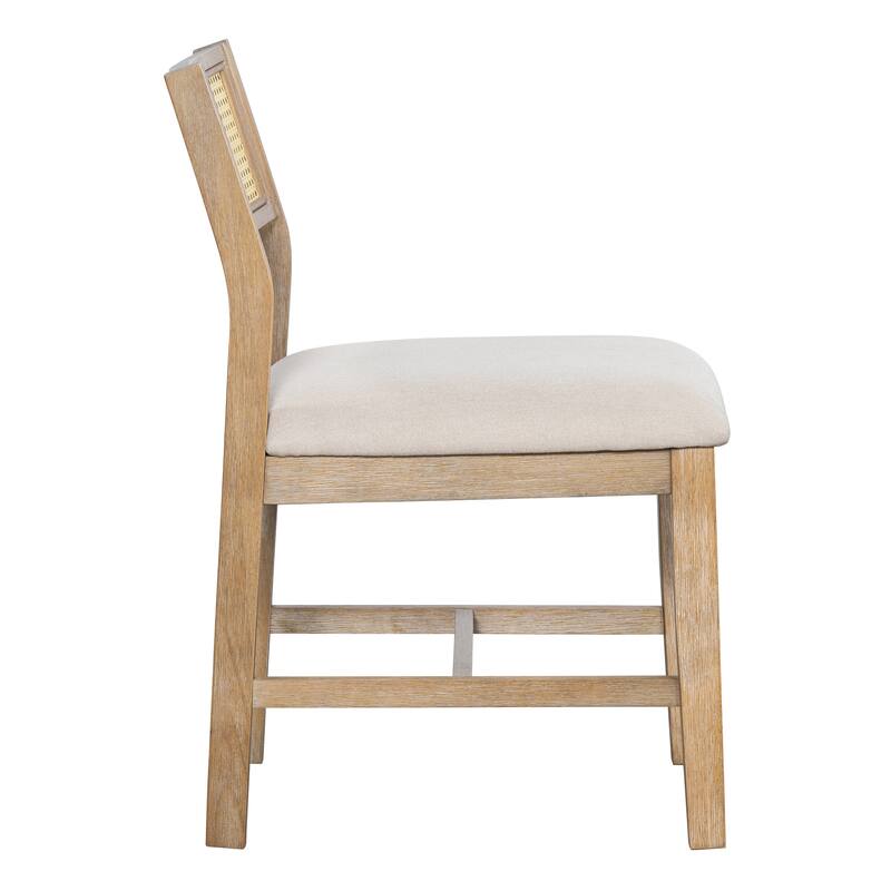 6-piece Retro Farmhouse Style Dining Set