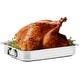 preview thumbnail 2 of 5, Ovente Oven Roasting Pan 13 x 9.3 Inch, Silver - 13 x 9.3 Inch