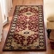 preview thumbnail 3 of 35, SAFAVIEH Handmade Heritage Kassandra Traditional Oriental Wool Rug 2'3" x 10' Runner - Red/Black - Runner