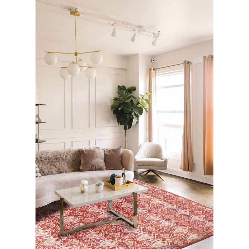 ECARPETGALLERY Hand-knotted Mystique Dark Copper Wool Rug - 10'0 x 13'8