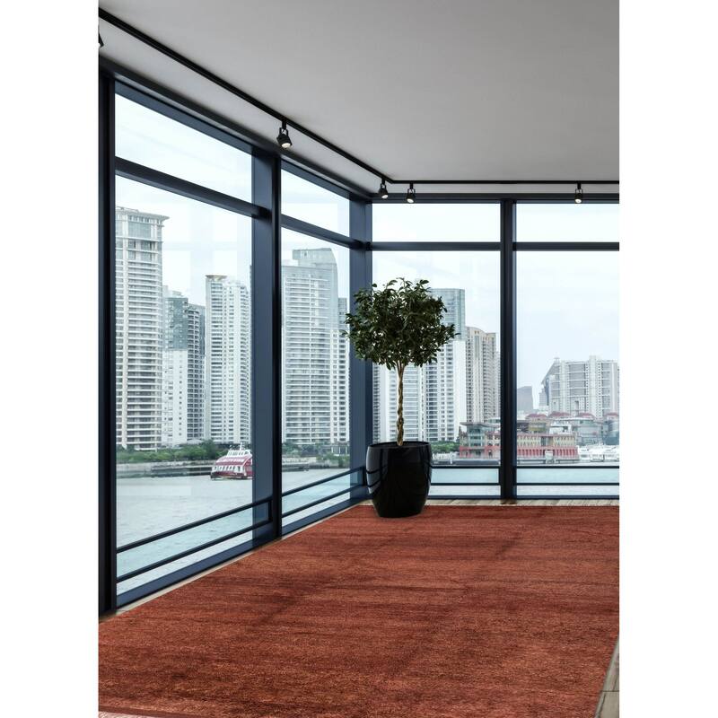 ECARPETGALLERY Hand-knotted Pak Finest Gabbeh Brown Wool Rug - 10'5 x 13'3