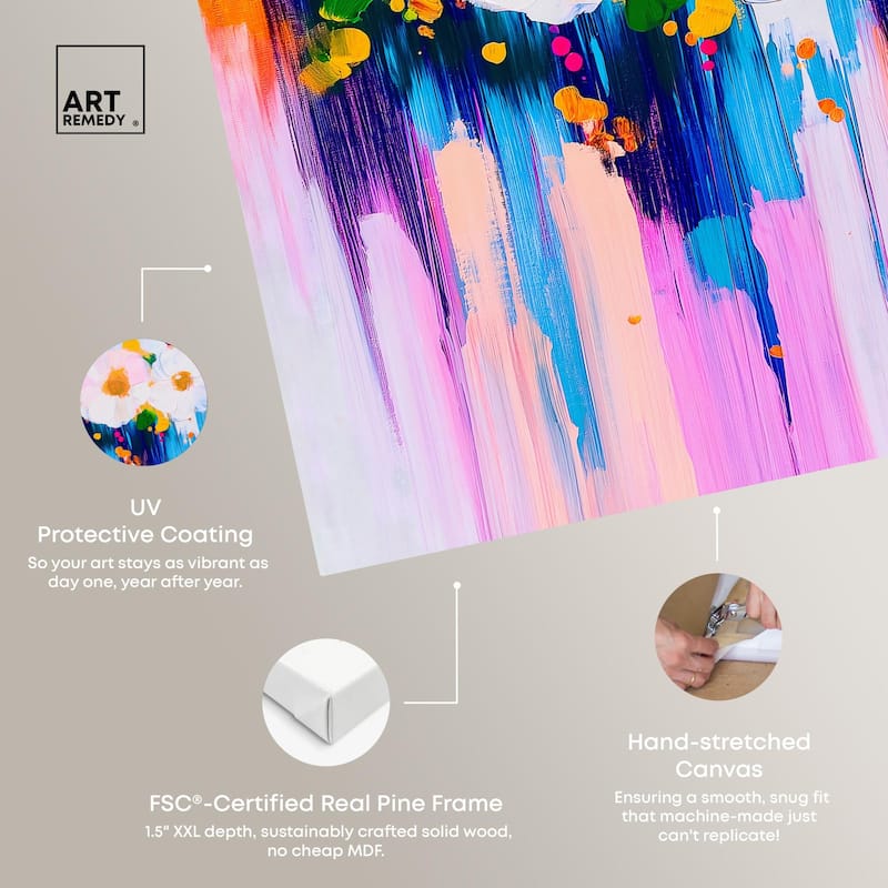 Contrast of Purity I Canvas by Art Remedy, Gallery Wrapped