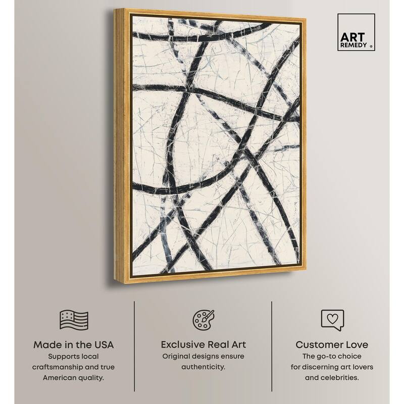 Intersecting Lines II Canvas by Art Remedy
