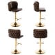 preview thumbnail 22 of 76, Upholstered Adjusatble Swivel Bar Stools Set of 2