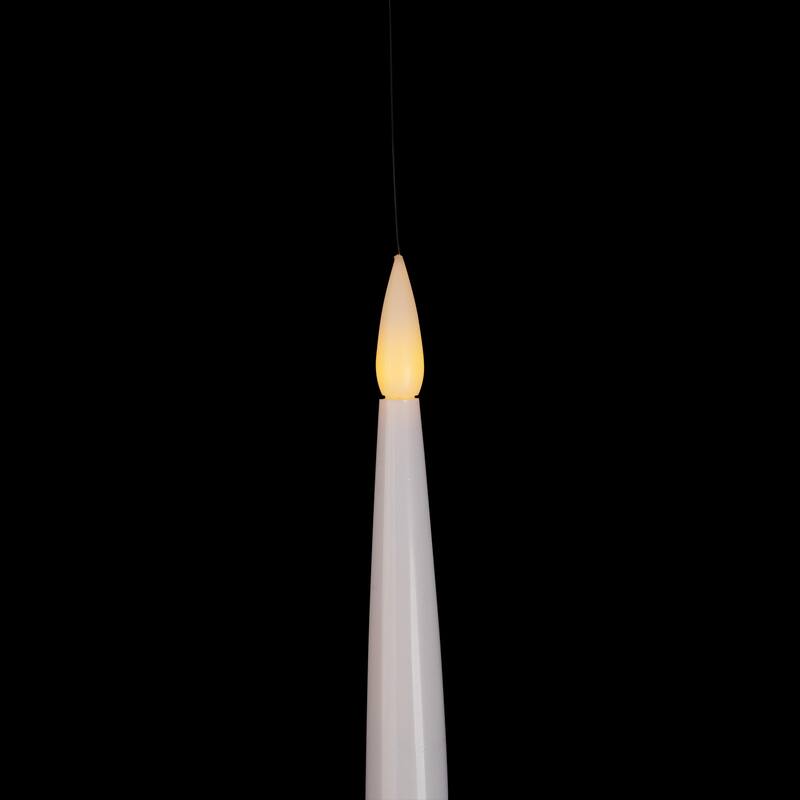 LED Flameless Flickering Floating Halloween Taper Candles - 6" - Set of 6