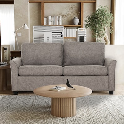 Honor 73 in. Dark Grey Full Sofa Bed with USB